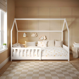 Flair Explorer Single White Playhouse Bed Frame with Rails - Wilko - thumbnail 6
