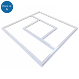ENER-J 40W 6500K Cool White LED Panel Light 600 x 600mm 6 Pack - Size: 65 x 4 x 65cm - Wilko