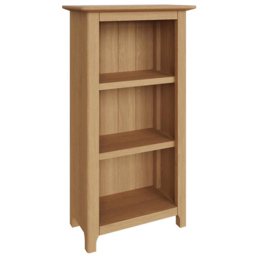 FWStyle Taberno 3 Shelf Natural Lacquered Oak Bookcase - Natural Oak - Wilko - thumbnail 3