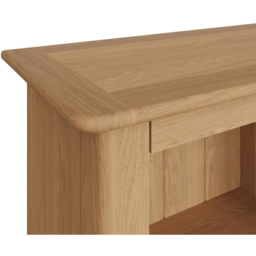 FWStyle Taberno 3 Shelf Natural Lacquered Oak Bookcase - Natural Oak - Wilko - thumbnail 5