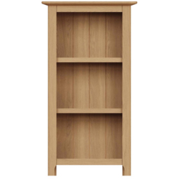 FWStyle Taberno 3 Shelf Natural Lacquered Oak Bookcase - Natural Oak - Wilko - thumbnail 4