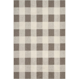 Azura Check Rug Brown 160cm - Wilko