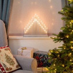 The Christmas Workshop Silver 33 White Fairy Light Candle Bridge Light - Wilko - thumbnail 7