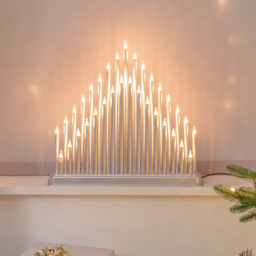 The Christmas Workshop Silver 33 White Fairy Light Candle Bridge Light - Wilko - thumbnail 6