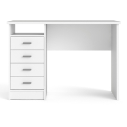 Florence Function Plus 4 Drawer Desk White - Size: 48 x 110 x 76cm - Furniture to Go - Wilko - thumbnail 5