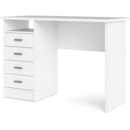Florence Function Plus 4 Drawer Desk White - Size: 48 x 110 x 76cm - Furniture to Go - Wilko - thumbnail 4