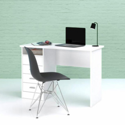 Florence Function Plus 4 Drawer Desk White - Size: 48 x 110 x 76cm - Furniture to Go - Wilko - thumbnail 6
