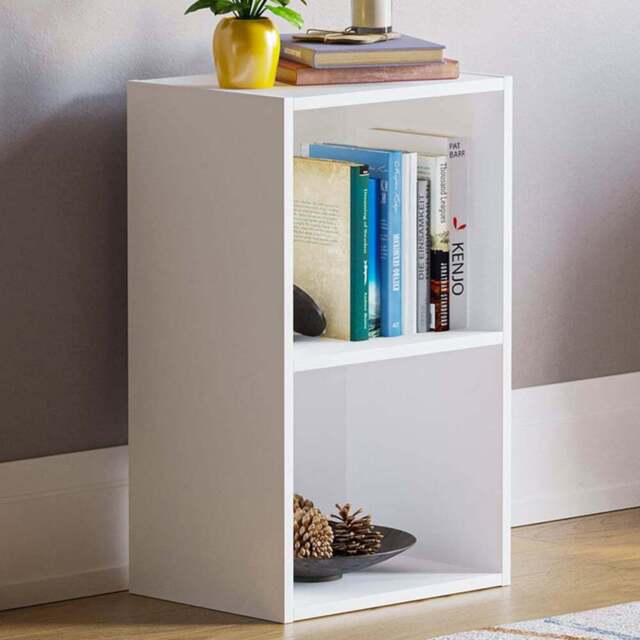 VIDA DESIGNS Oxford 2 Shelf White Cube Bookcase - Wilko - image 1
