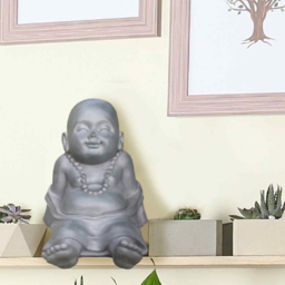 wilko Resting Baby Monk Grey Indoor and Outdoor Statue 26cm - Instadecor - thumbnail 7