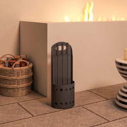 Outsunny 4 Piece Black Metal Fireplace Companion Set - Size: 57 x 20 x 14cm - Wilko - thumbnail 5