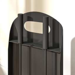 Outsunny 4 Piece Black Metal Fireplace Companion Set - Size: 57 x 20 x 14cm - Wilko - thumbnail 4
