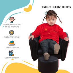 Tommy Toys Black Kids Armchair and Stool Set - Wilko - thumbnail 7