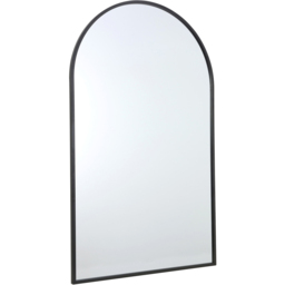180 x 110cm Wide Black Metal Arch Mirror - The Port. Co Gallery - Wilko - thumbnail 4