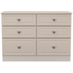 Crowndale Pembroke 6 Drawer Kashmir Ash Wide Chest of Drawers Ready Assembled - Wilko - thumbnail 3