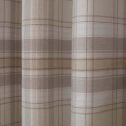 Divante Hatfield Natural Check Blackout Curtains 167 x 137cm - Size: W 168 x D 137cm - Wilko - thumbnail 4