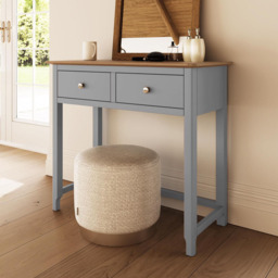 FWStyle Taberno 2 Drawer Grey Dressing Table - Wilko - thumbnail 7