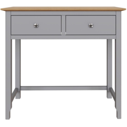 FWStyle Taberno 2 Drawer Grey Dressing Table - Wilko - thumbnail 4