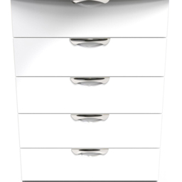 Crowndale Camden 5 Drawer White Gloss Chest of Drawers - Wilko - thumbnail 4