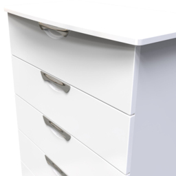 Crowndale Camden 5 Drawer White Gloss Chest of Drawers - Wilko - thumbnail 6