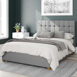 Aspire Sinatra Small Double Grey Eire Linen Ottoman Bed - Aspire Beds - Wilko - thumbnail 1