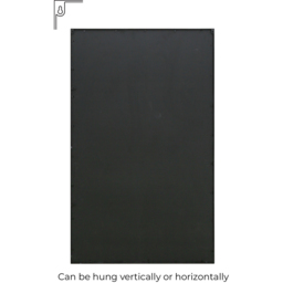 MirrorOutlet The Genestra Black Contemporary Wall and Leaner Garden Mirror 180 x 110cm - Size: 180 x 110 x 3cm - Wilko - thumbnail 5