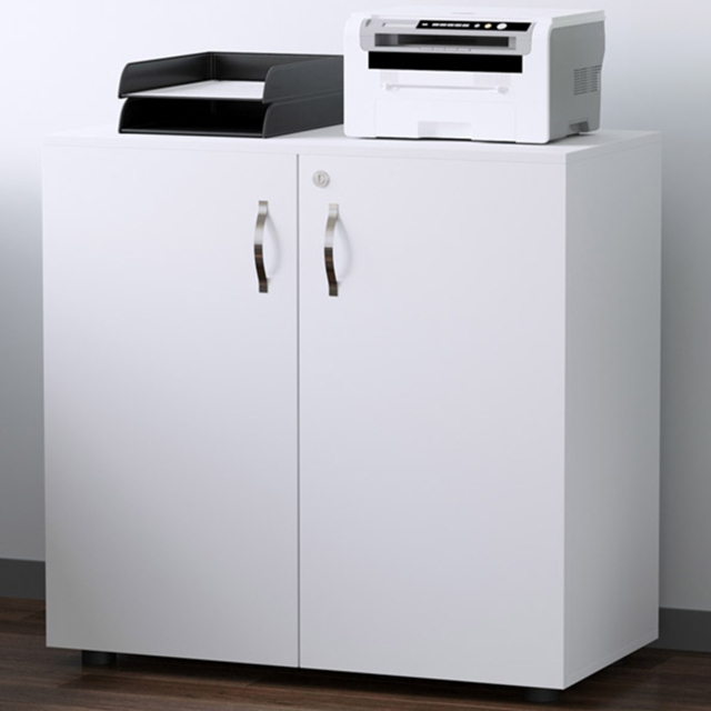 Vinsetto White 2-Tier Lock File Cabinet - Size: 80 x 40 x 80cm - Wilko - image 1