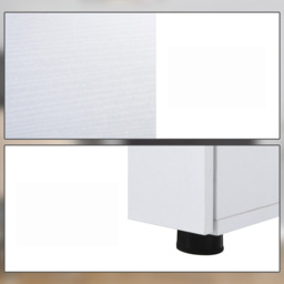 Vinsetto White 2-Tier Lock File Cabinet - Size: 80 x 40 x 80cm - Wilko - thumbnail 6