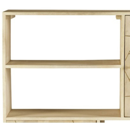 Brooklyn Huyen 2 Door 4 Shelf Light Gold Display Cabinet - Brown - Wilko - thumbnail 5