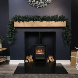 Samuel Alexander Plain Green Christmas Garland 270cm - Size: 9ft - Wilko - thumbnail 7