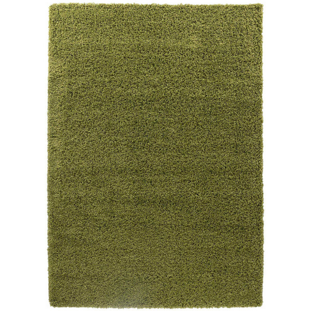 Desire Rugs Oxford Green Plain Shaggy Rug 200 x 290cm - Wilko - image 1