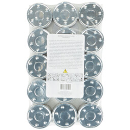 Pack of 15 White Unscented Maxi Tealights White - Wilko - thumbnail 3
