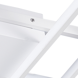 Living and Home White Rectangular LED Semi Flush Ceiling Light - Size: 9 x 90 x 50cm - Wilko - thumbnail 5