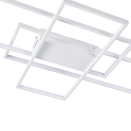 Living and Home White Rectangular LED Semi Flush Ceiling Light - Size: 9 x 90 x 50cm - Wilko - thumbnail 7
