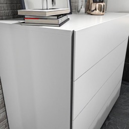 Decorotika Lines 4 Drawer White Chest of Drawers - Wilko - thumbnail 6