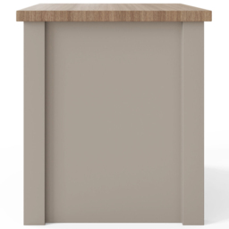 GFW Lancaster Single Drawer Single Shelf Grey Lamp Table - Size: 45 x 45 x 50cm - Wilko - thumbnail 6