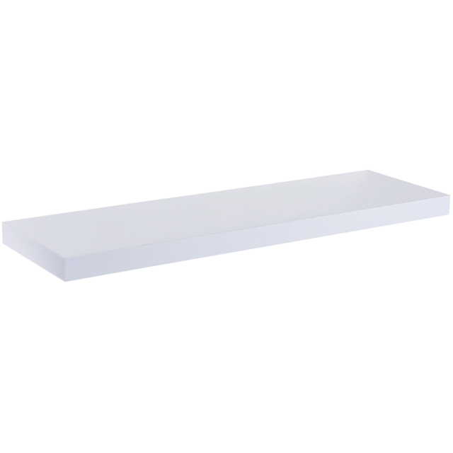 Innoteck 40cm High Gloss White Floating Shelf - Size: 3.8 x 40 x 23.5cm - Wilko - image 1