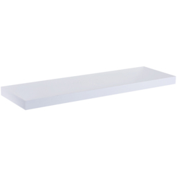 Innoteck 40cm High Gloss White Floating Shelf - Size: 3.8 x 40 x 23.5cm - Wilko - thumbnail 1