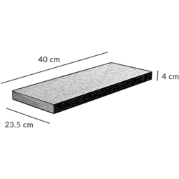 Innoteck 40cm High Gloss White Floating Shelf - Size: 3.8 x 40 x 23.5cm - Wilko - thumbnail 6