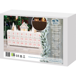St Helens White Christmas Wooden Advent Calendar - Size: 275 x 430 x 65cm - Wilko - thumbnail 6