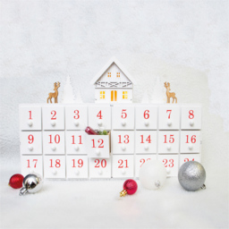 St Helens White Christmas Wooden Advent Calendar - Size: 275 x 430 x 65cm - Wilko - thumbnail 5