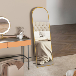 HOMCOM Gold Aluminium Alloy Full Length Mirror 161.5 x 50cm - Size: 58 x 5 x 170cm - Wilko - thumbnail 5