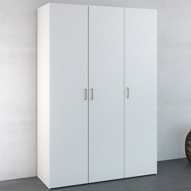 Florence Space 3 Door White Wardrobe - Furniture To Go - Wilko - image 1