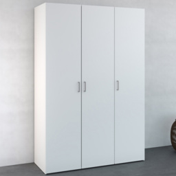 Florence Space 3 Door White Wardrobe - Furniture To Go - Wilko - thumbnail 1