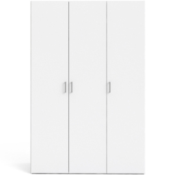 Florence Space 3 Door White Wardrobe - Furniture To Go - Wilko - thumbnail 4
