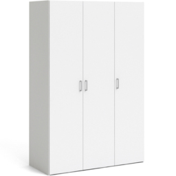 Florence Space 3 Door White Wardrobe - Furniture To Go - Wilko - thumbnail 3