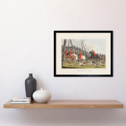 Artery8 John Heaviside Clark Fox Hunting Into Cover Framed Wall Art Print 30 x 41cm - Size: 43.3 x 33.3 x 1.5cm - Multi - Wilko - thumbnail 3