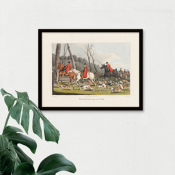 Artery8 John Heaviside Clark Fox Hunting Into Cover Framed Wall Art Print 30 x 41cm - Size: 43.3 x 33.3 x 1.5cm - Multi - Wilko - thumbnail 4