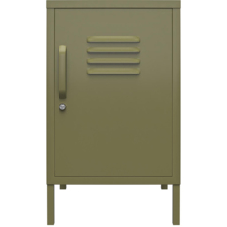 Dorel Bradford Single Door Olive Green Metal Locker End Table - Size: 68 x 37 x 39cm - Wilko - thumbnail 4