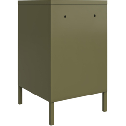 Dorel Bradford Single Door Olive Green Metal Locker End Table - Size: 68 x 37 x 39cm - Wilko - thumbnail 6
