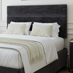 Bedmaster Double Black Naples Velvet Divan Base - Wilko - thumbnail 3